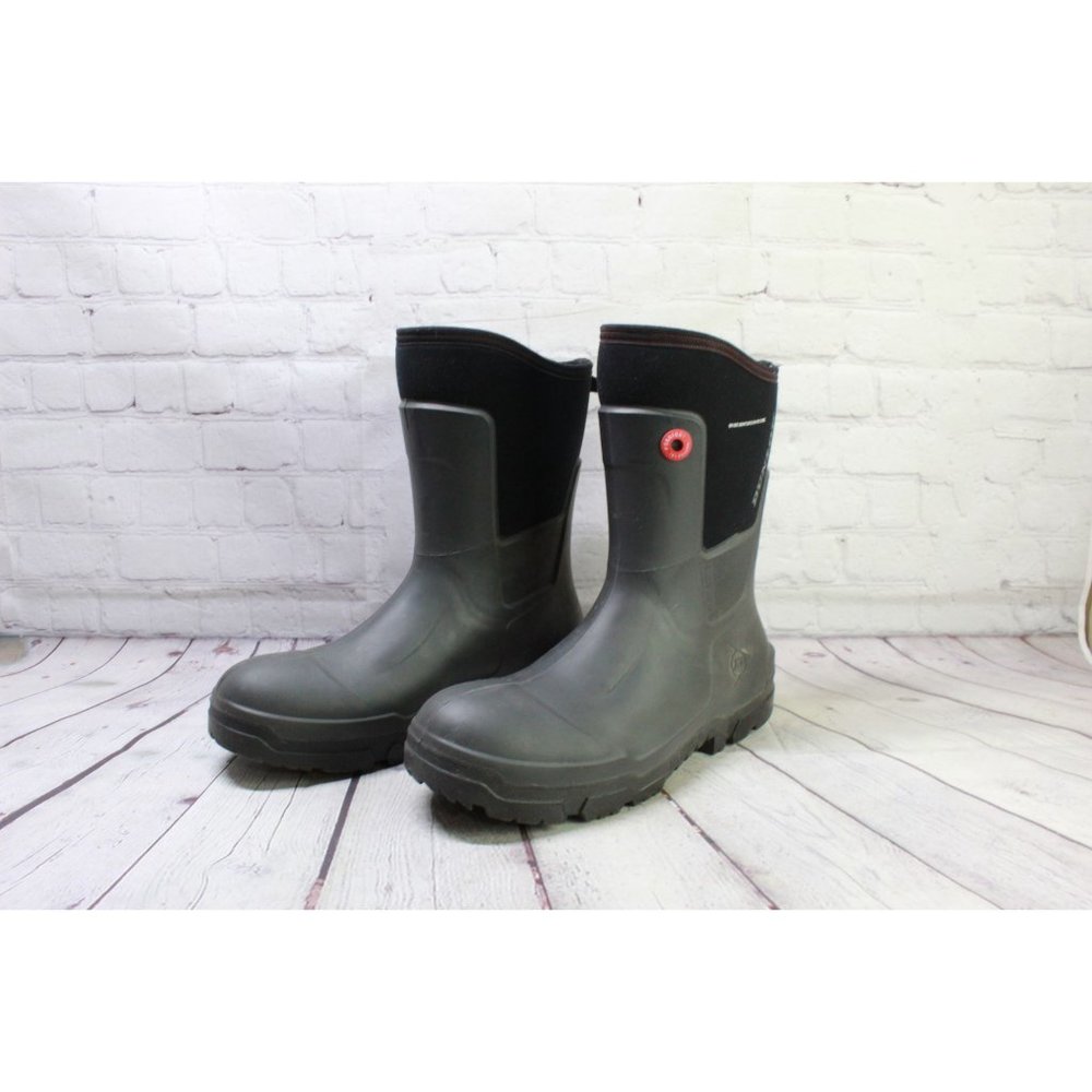 Dunlop Snugboot Black Rubber Slip Resistant Waterproof Safety Work Boots Size 14 - Picture 2 of 9